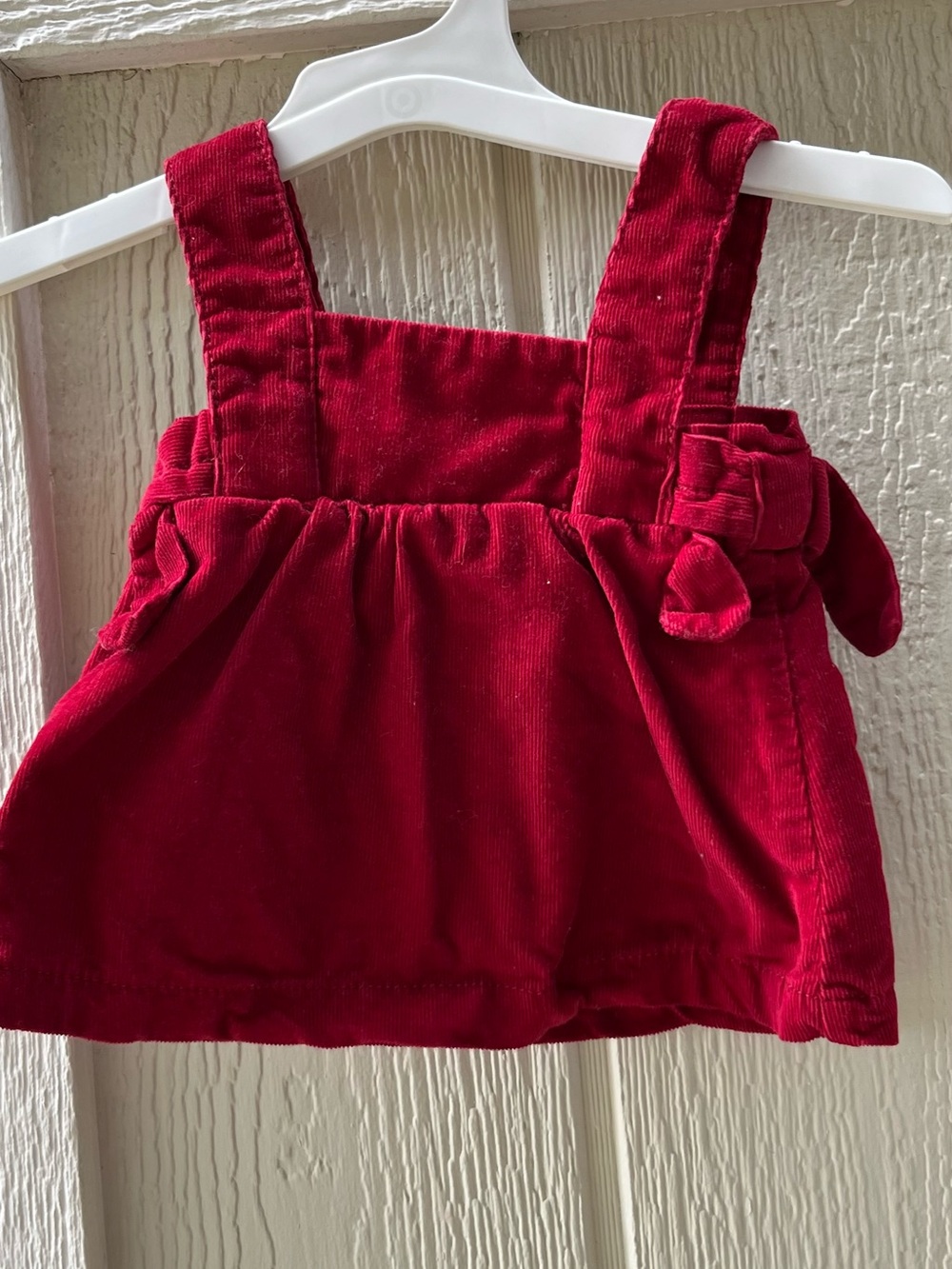 Carter's Red Corduroy Baby Pinafore